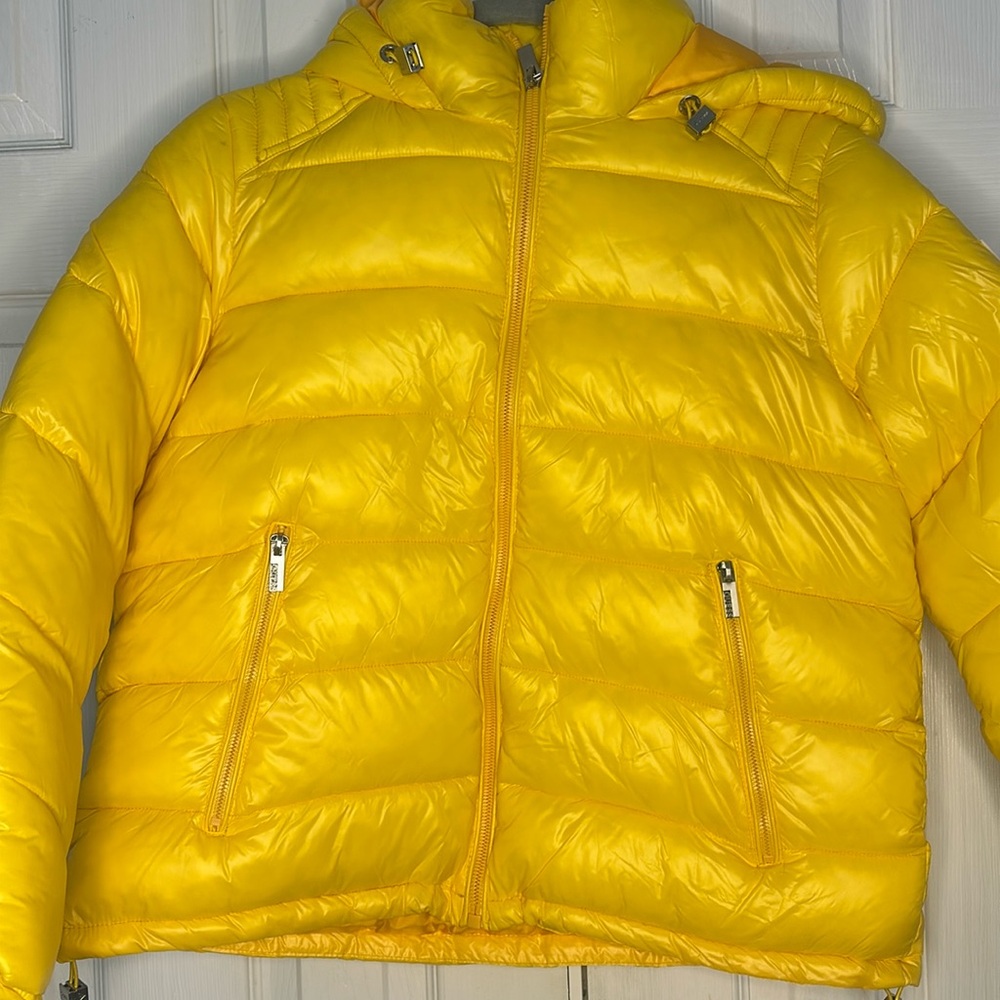 WOMENS GUESS HOODED PUFFER JACKET